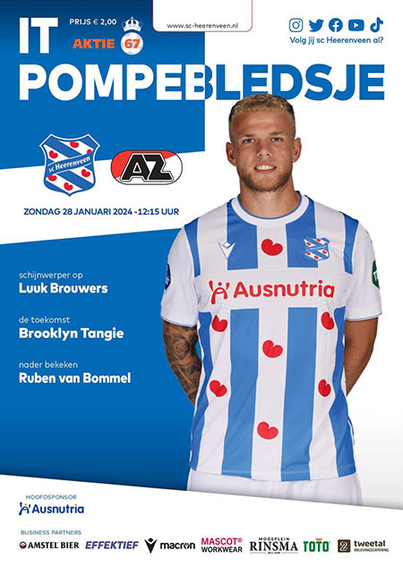 AZ Programma 28-jan-2024 Heerenveen uit